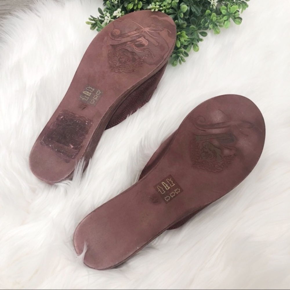 NEW Free People Raspberry Daybird Mini Wedge - Picture 3 of 6